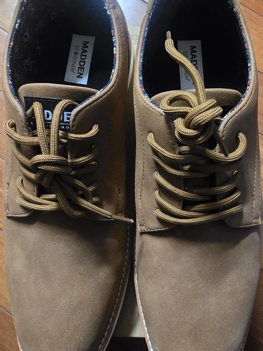 Men's Casual Lace-Up Shoes in Brown Size 12